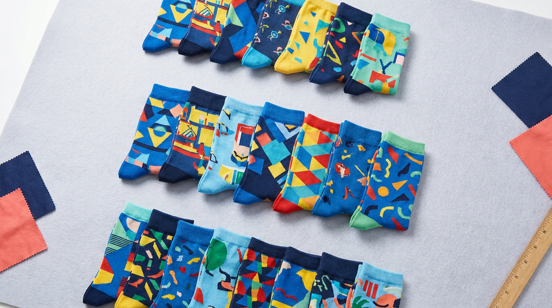 Custom Sock Materials, Sizing: Cotton vs. Performance Blends